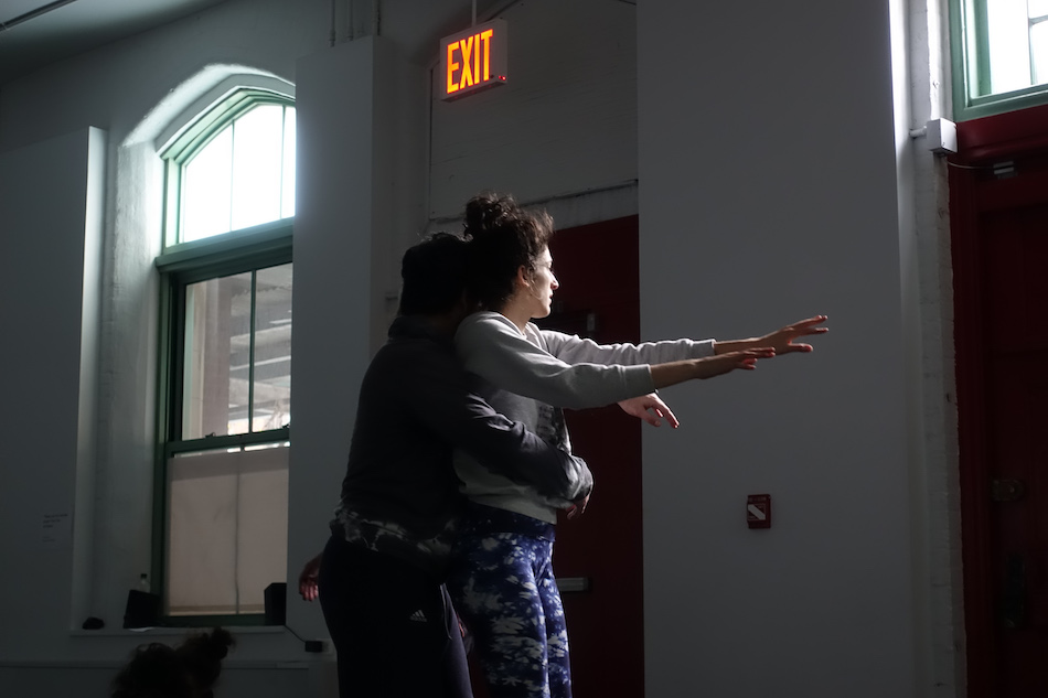Photos of participants dancing in LIMINAL BODIES workshop  at ComeUnion Fall Festival 2019